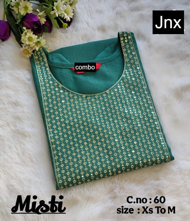 Misti 0206 Jnx Vertican Straight Cut Kurtis Wholesaler Gujarat
