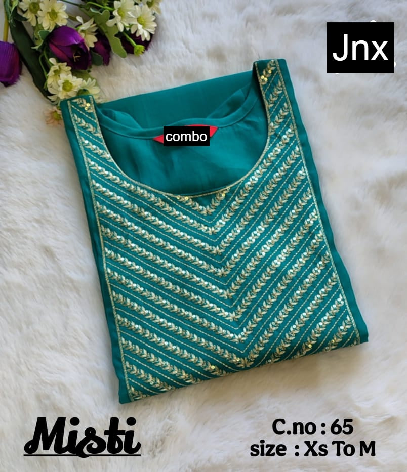 Misti 0206 Jnx Vertican Straight Cut Kurtis Wholesaler Gujarat