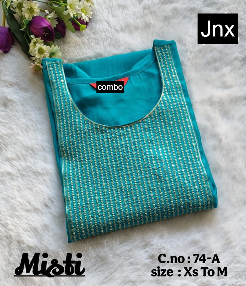 Misti 0206 Jnx Vertican Straight Cut Kurtis Wholesaler Gujarat