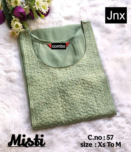 Misti 0206 Jnx Vertican Straight Cut Kurtis Wholesaler Gujarat
