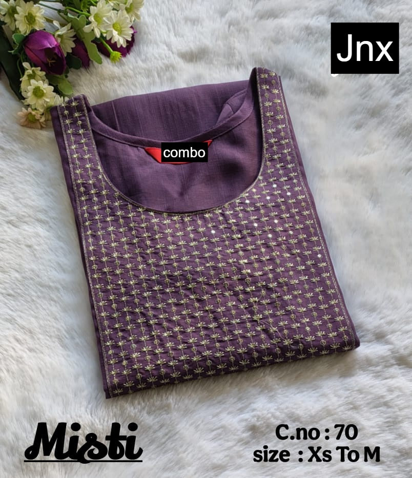 Misti 0206 Jnx Vertican Straight Cut Kurtis Wholesaler Gujarat