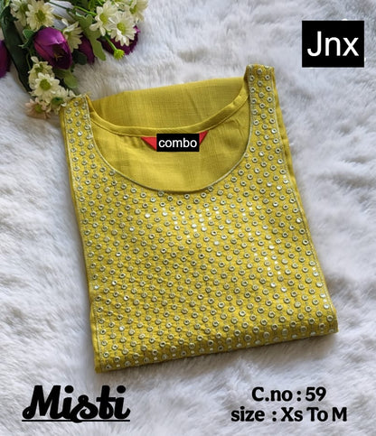 Misti 0206 Jnx Vertican Straight Cut Kurtis Wholesaler Gujarat