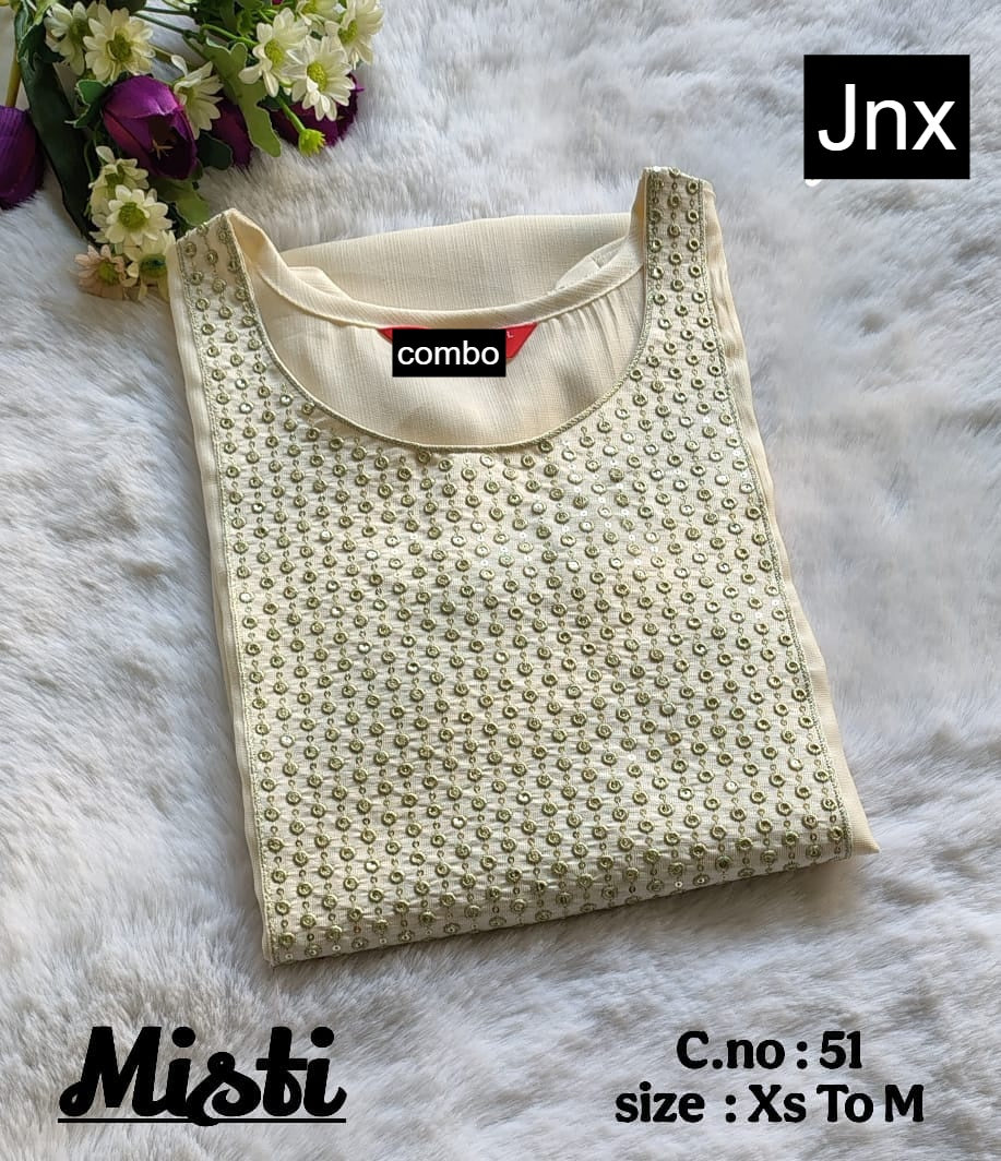 Misti 0206 Jnx Vertican Straight Cut Kurtis Wholesaler Gujarat