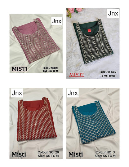 Misti 1811 Jnx Vertican Straight Cut Kurtis Wholesale Price
