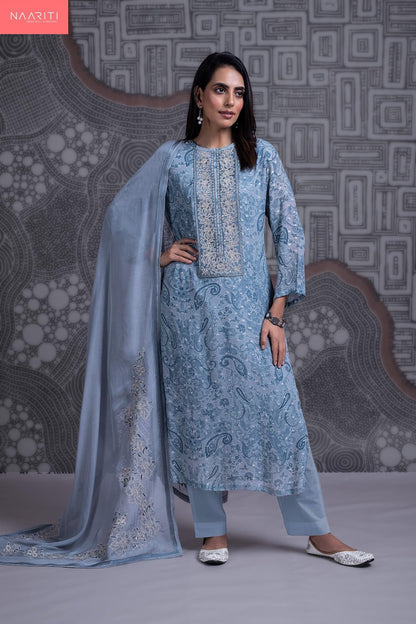 Misto Naariti Georgette Pant Style Suits Wholesaler Ahmedabad