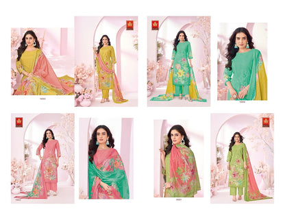 Misty Karachi Prints Pure Lawn Plazzo Style Suits Wholesale Price