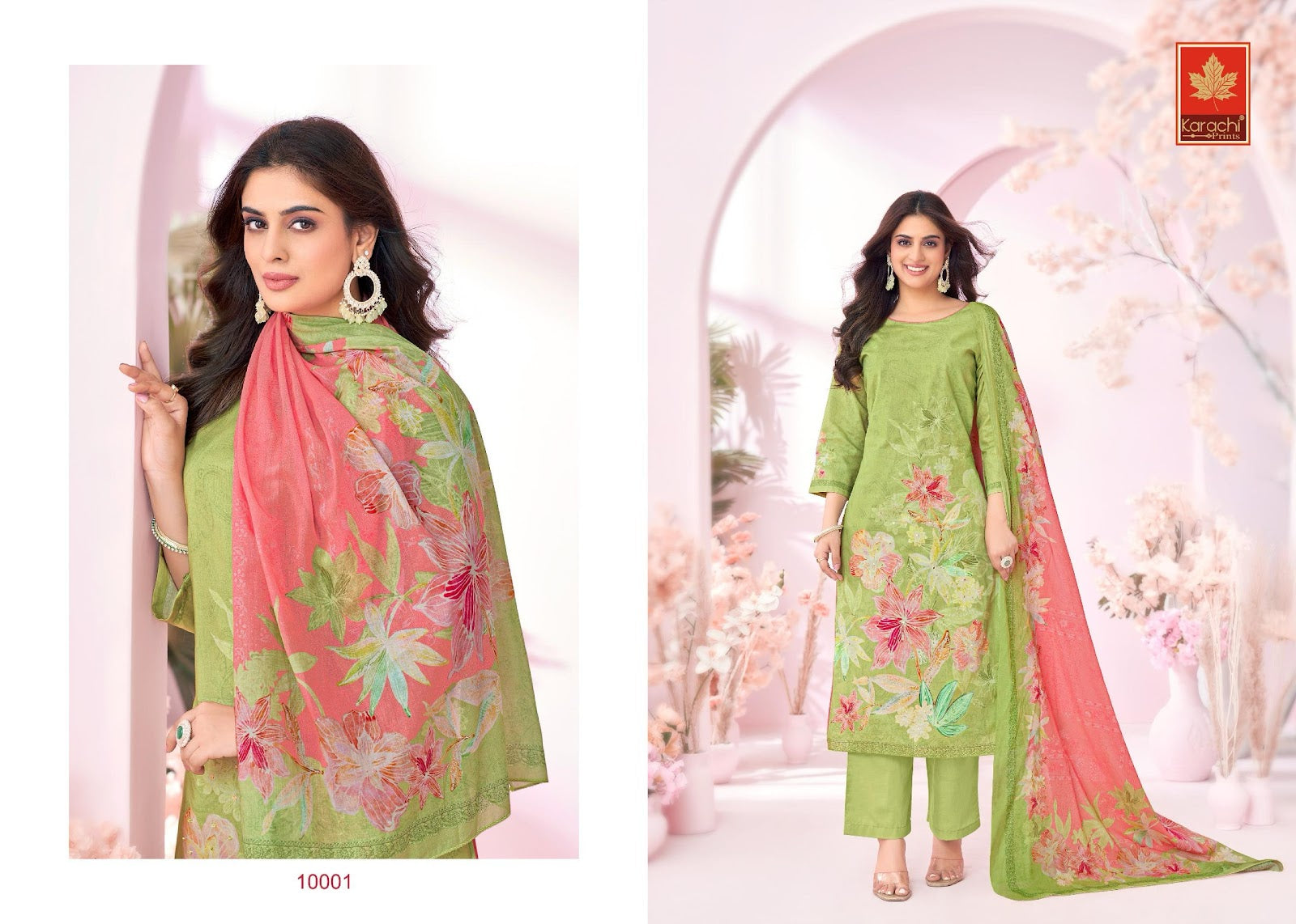 Misty Karachi Prints Pure Lawn Plazzo Style Suits Wholesale Price