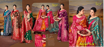 Mitali Silk Saroj Sarees Wholesaler Ahmedabad