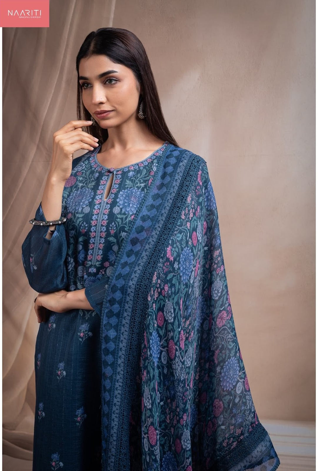 Miteek Naariti Linen Pant Style Suits Wholesaler Gujarat