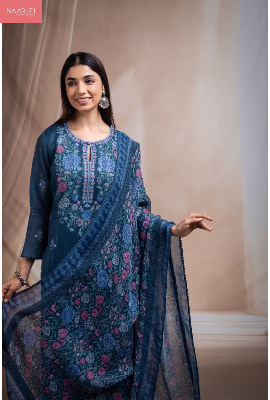 Miteek Naariti Linen Pant Style Suits Wholesaler Gujarat