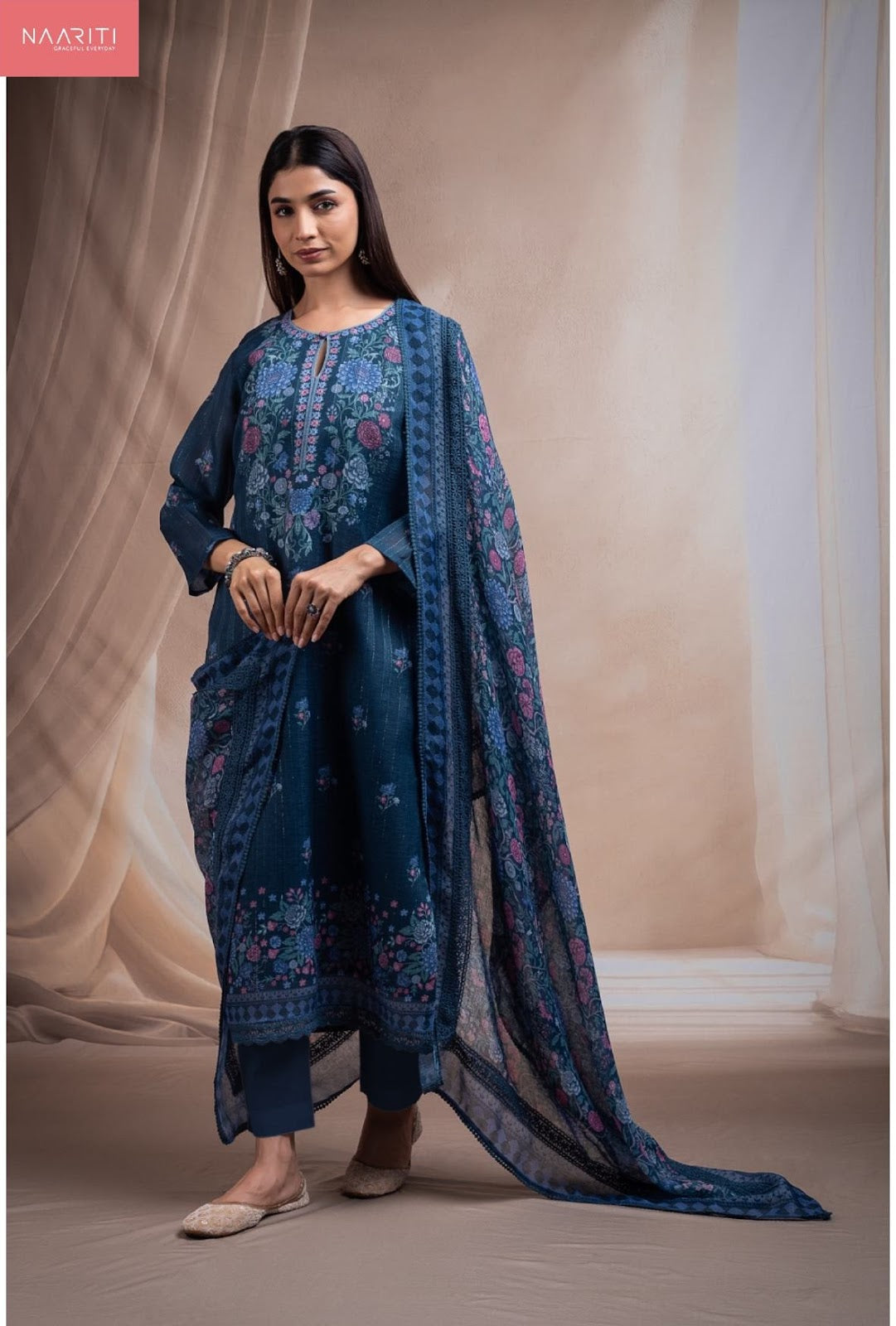 Miteek Naariti Linen Pant Style Suits Wholesaler Gujarat