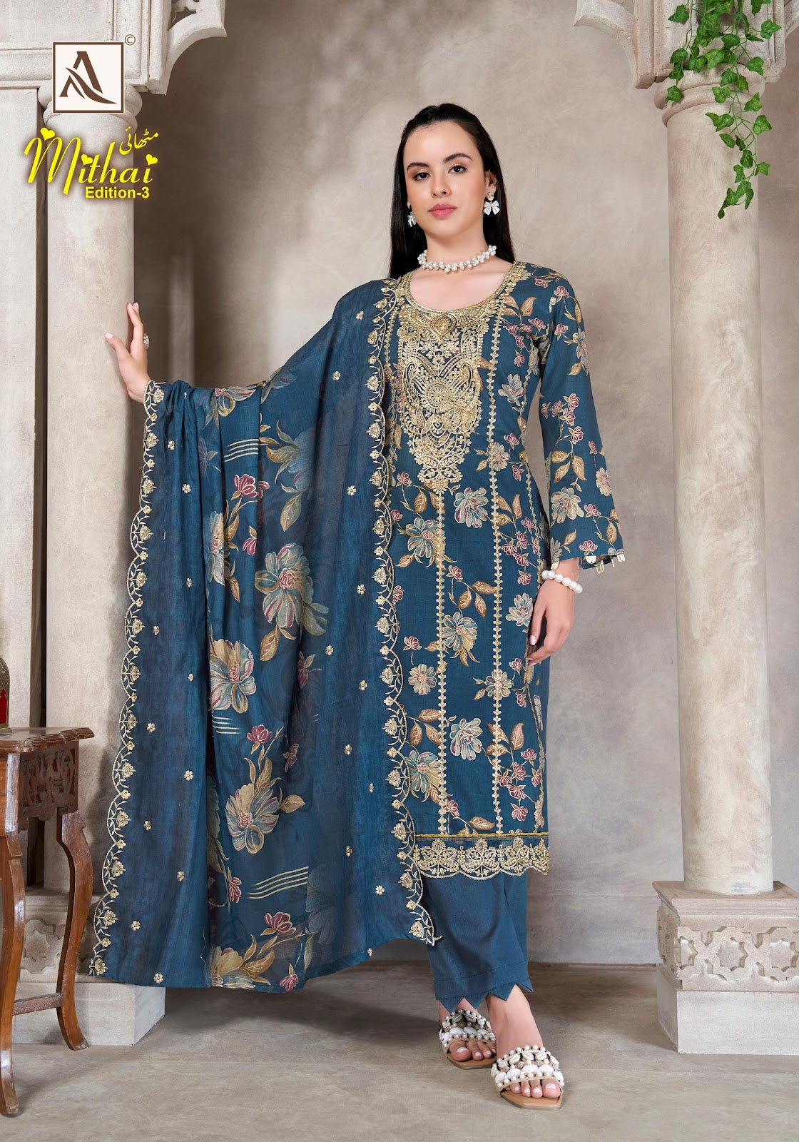 Mithai Edition 3 Alok Cambric Cotton Karachi Salwar Suits Exporter India