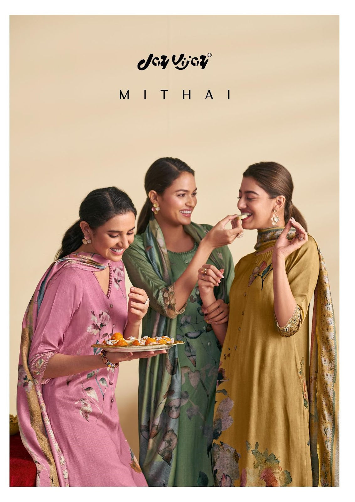 Mithai Jay Vijay Pure Bemberg Pant Style Suits Manufacturer Ahmedabad