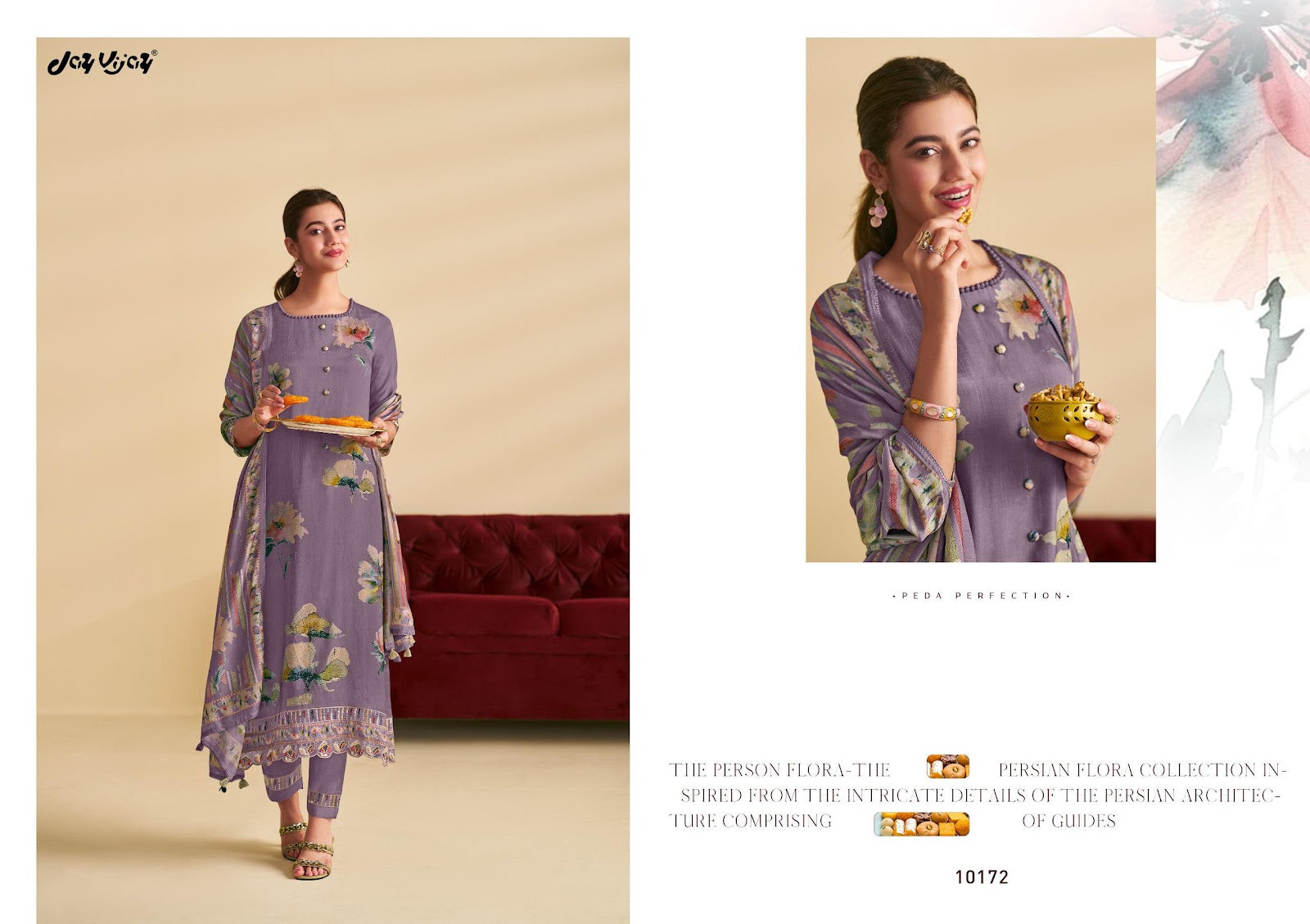 Mithai Jay Vijay Pure Bemberg Pant Style Suits Manufacturer Ahmedabad