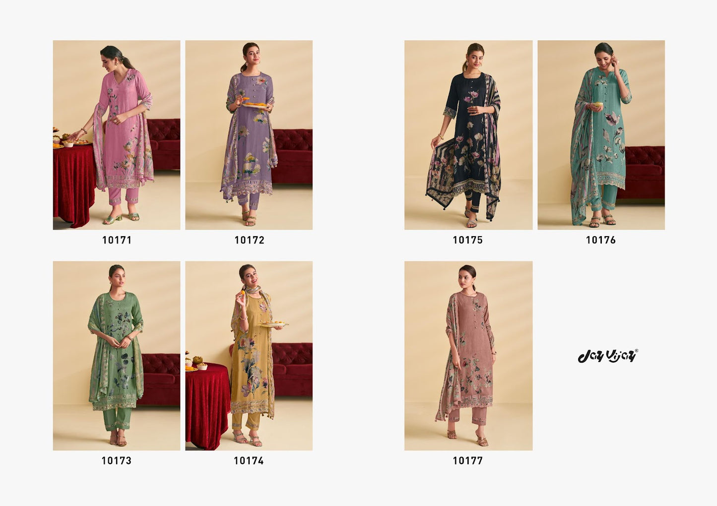 Mithai Jay Vijay Pure Bemberg Pant Style Suits Manufacturer Ahmedabad