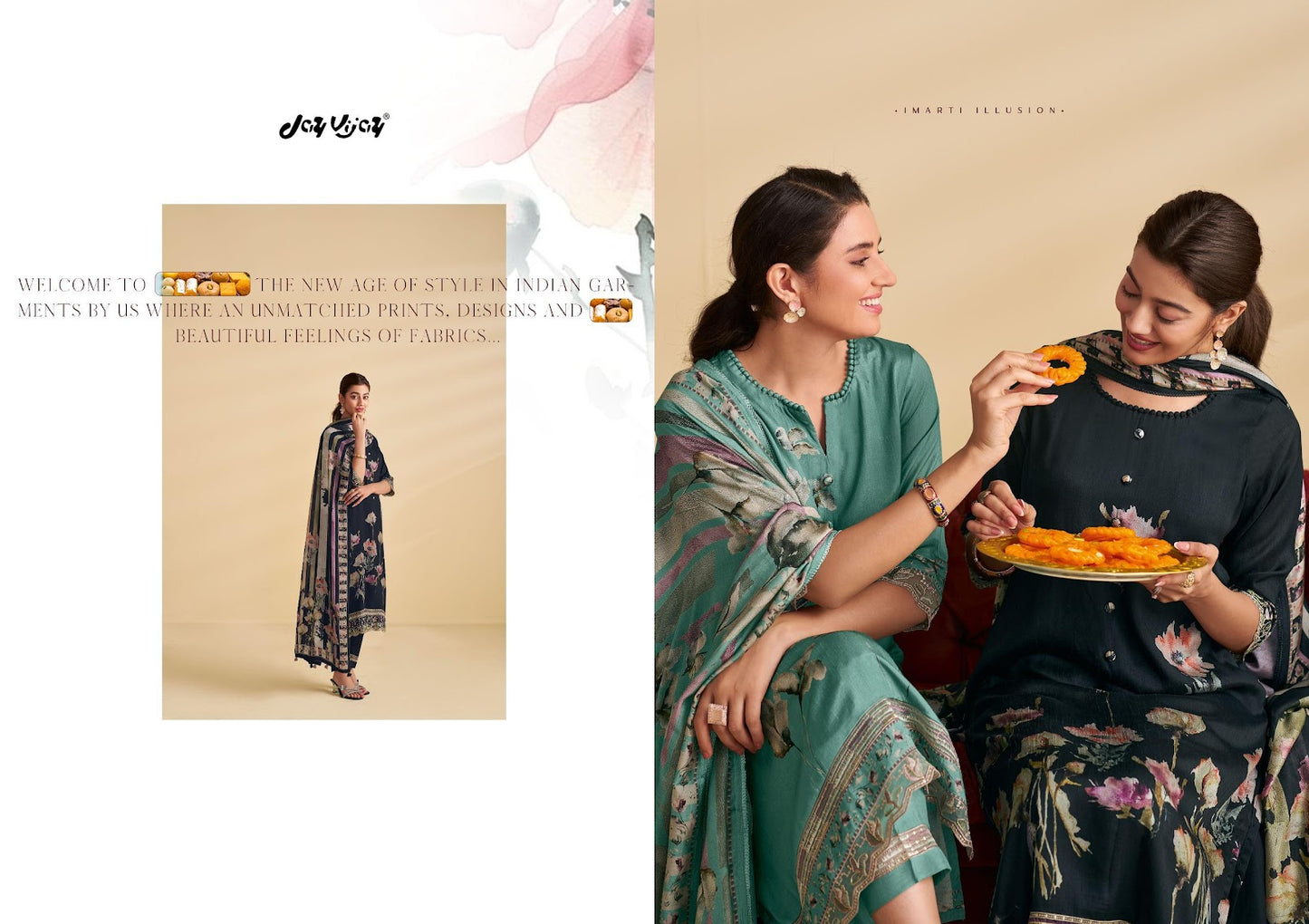 Mithai Jay Vijay Pure Bemberg Pant Style Suits Manufacturer Ahmedabad