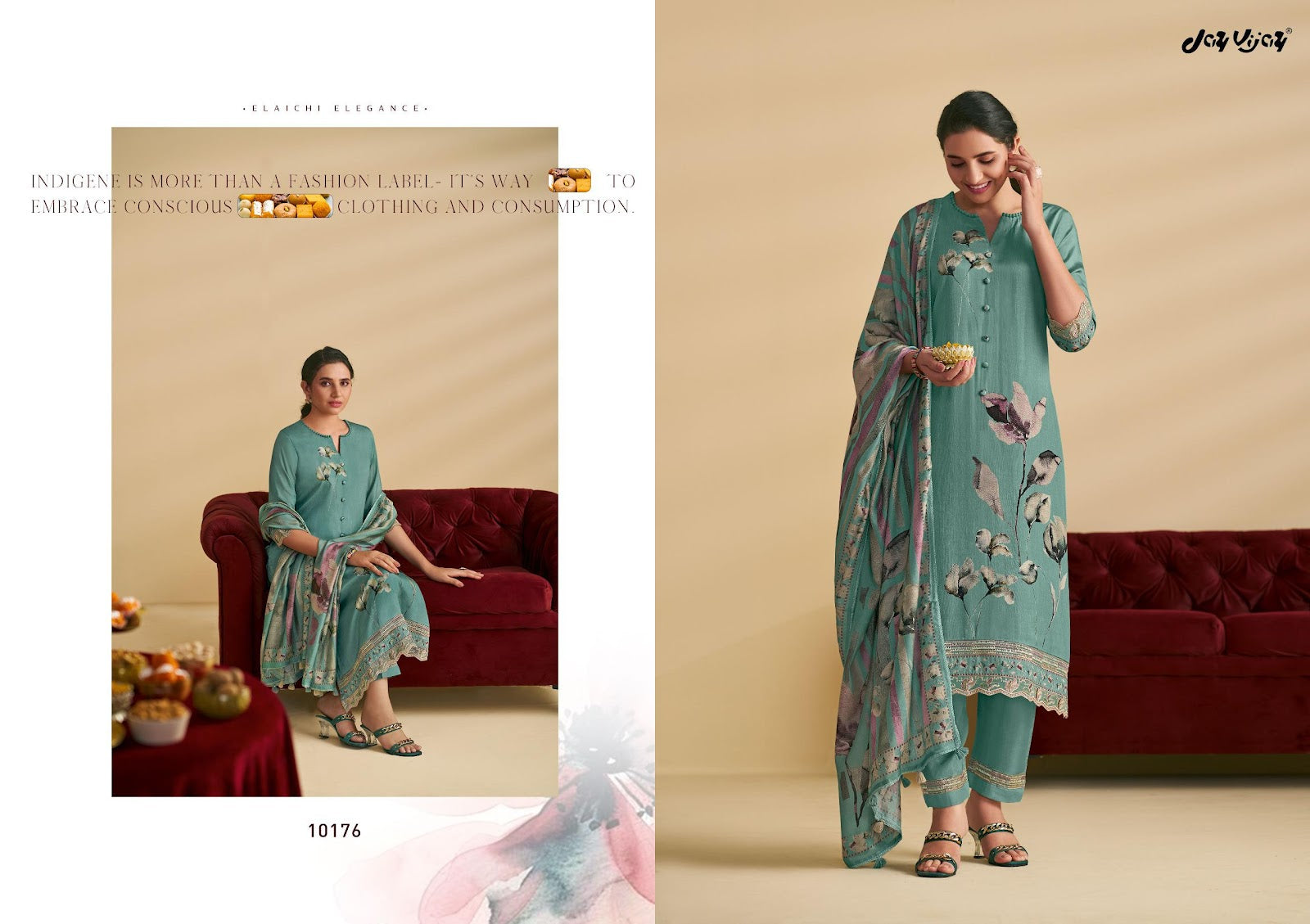 Mithai Jay Vijay Pure Bemberg Pant Style Suits Manufacturer Ahmedabad