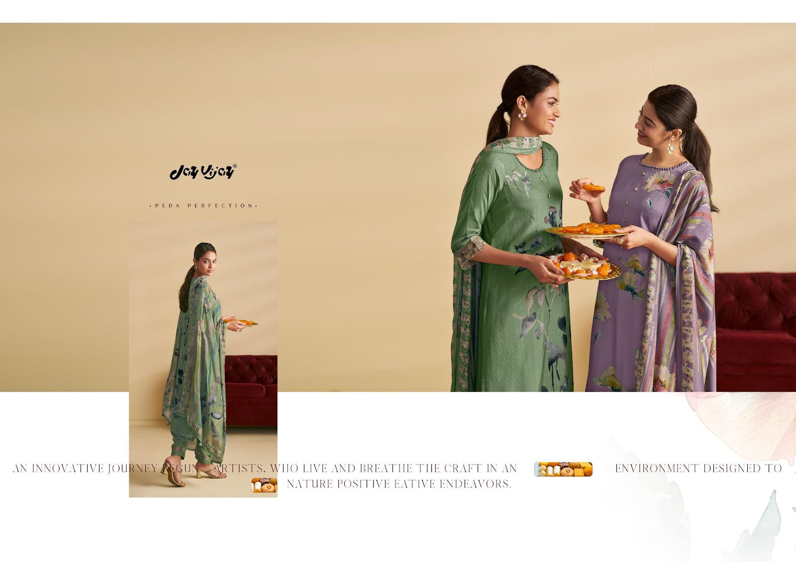 Mithai Jay Vijay Pure Bemberg Pant Style Suits Manufacturer Ahmedabad