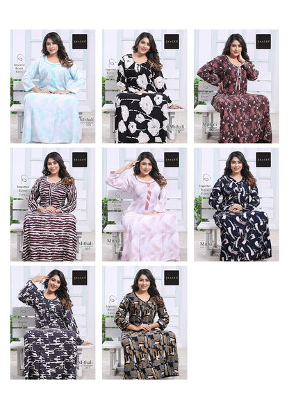 Mithali Vol 1 Skager Imported Night Gowns Wholesaler