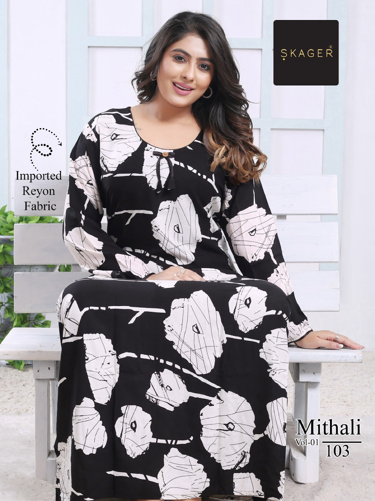Mithali Vol 1 Skager Imported Night Gowns Wholesaler