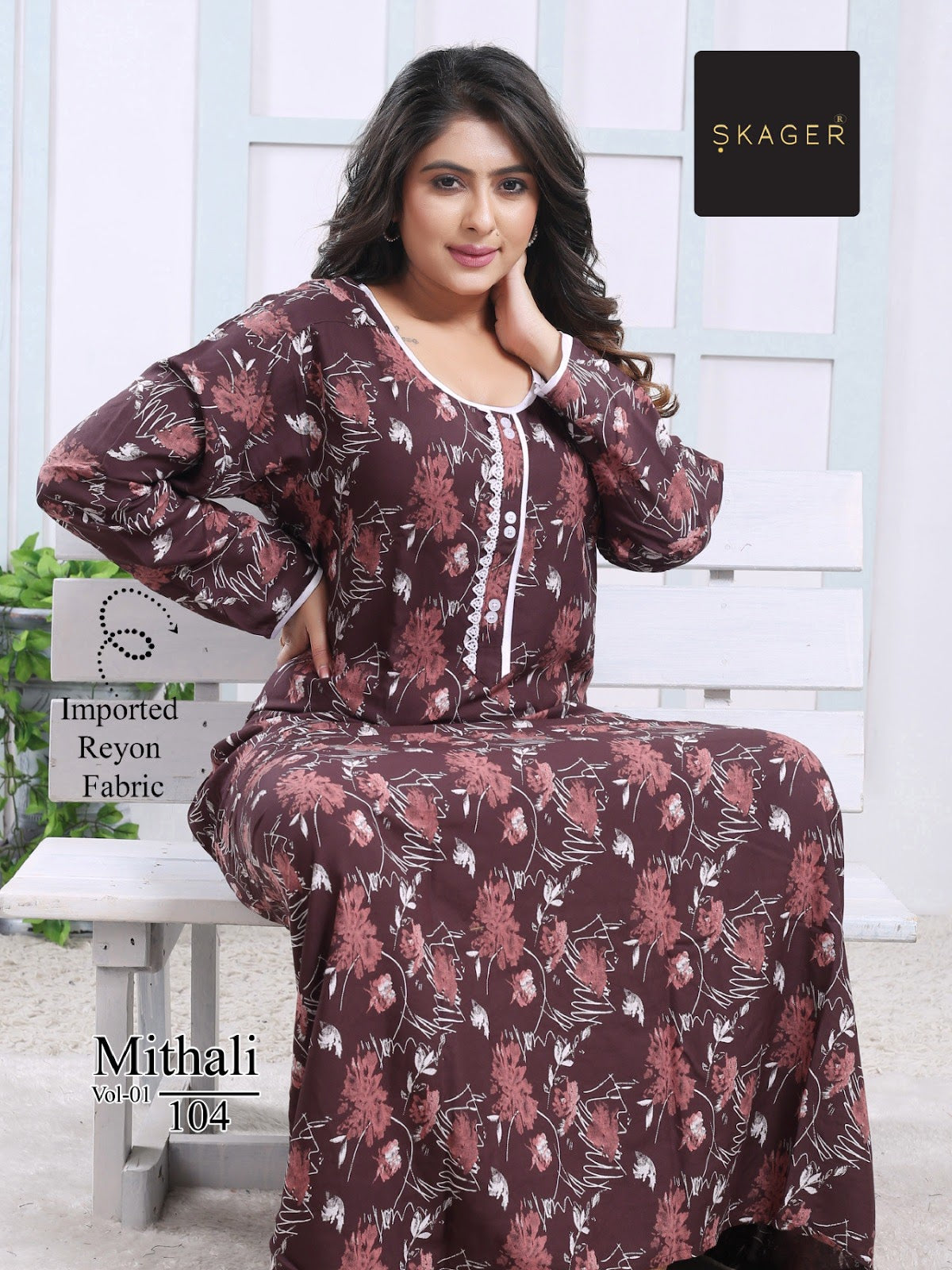 Mithali Vol 1 Skager Imported Night Gowns Wholesaler