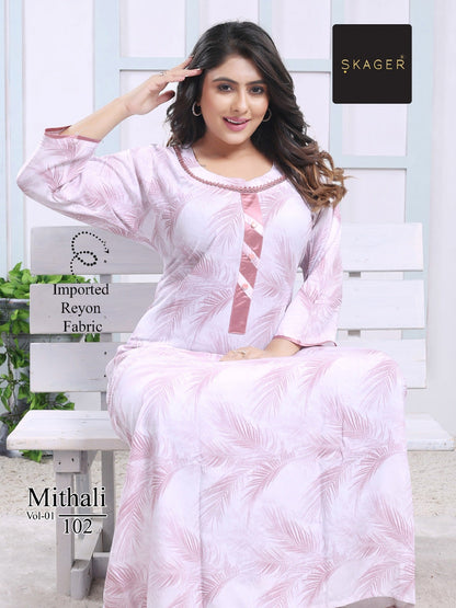 Mithali Vol 1 Skager Imported Night Gowns Wholesaler