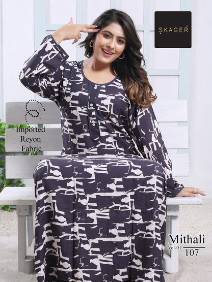 Mithali Vol 1 Skager Imported Night Gowns Wholesaler