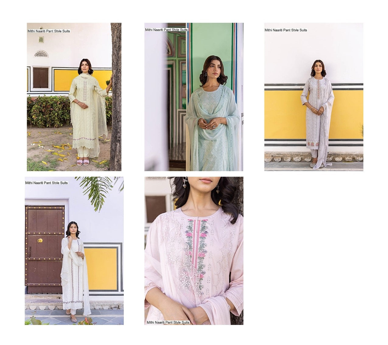 Mithi Naariti Italian Cotton Pant Style Suits Wholesaler Ahmedabad