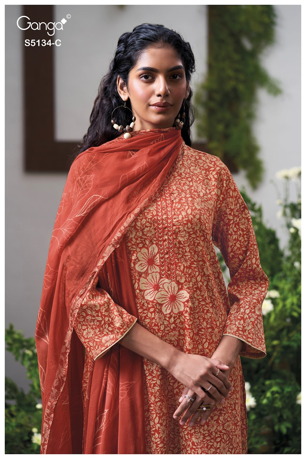 Mithila S5134 Ganga Cotton Satin Pant Style Suits Manufacturer Ahmedabad
