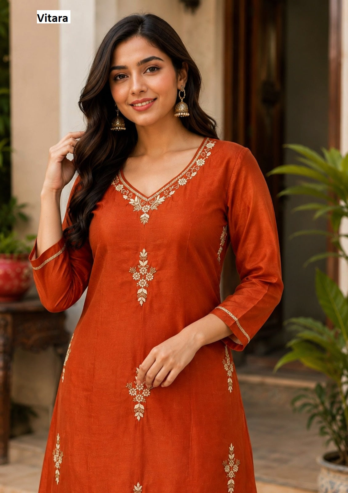 Mithila Vitara Chanderi Readymade Pant Style Suits Wholesale Price