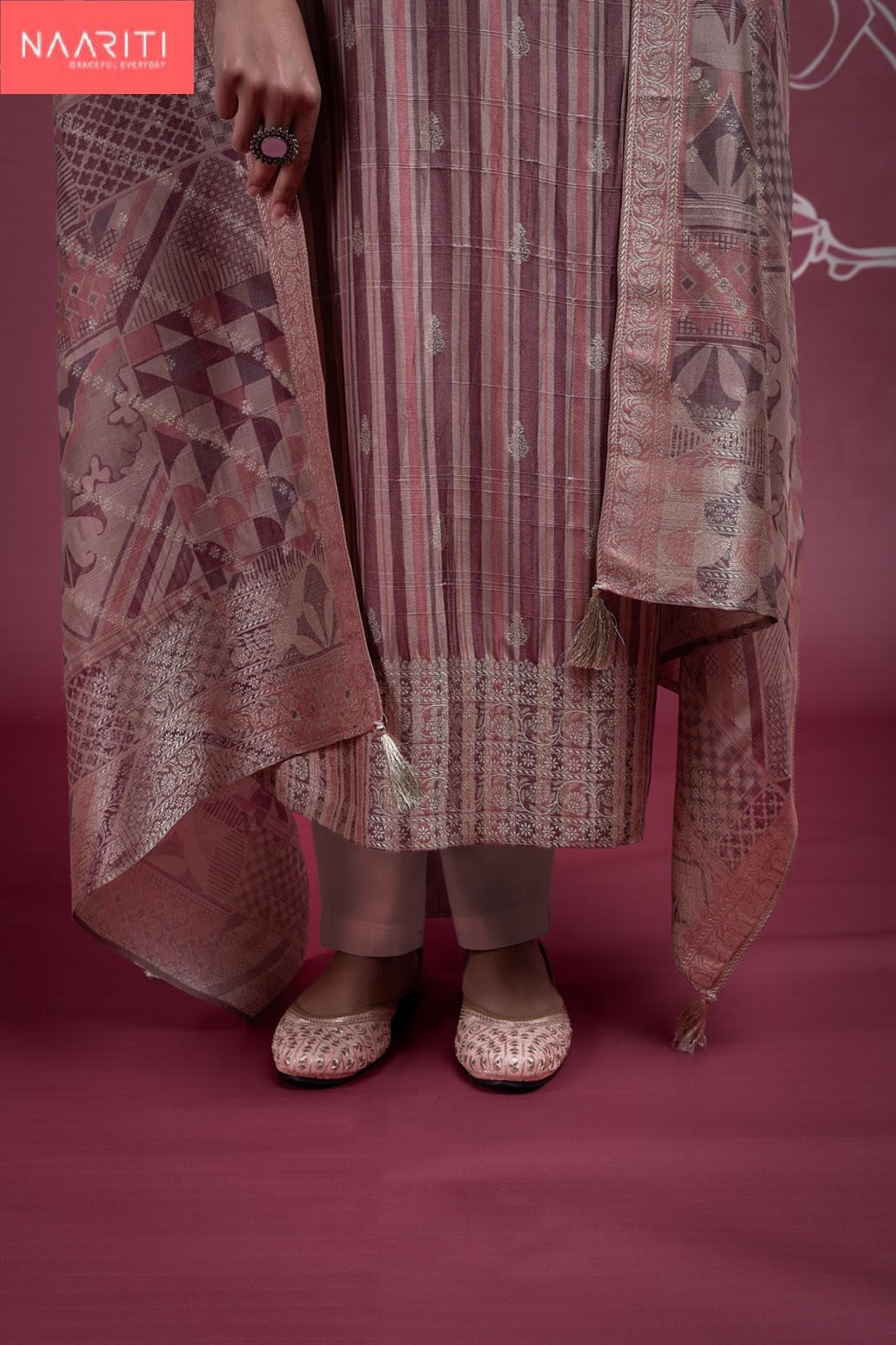 Mitor Naariti Silk Pant Style Suits Wholesaler