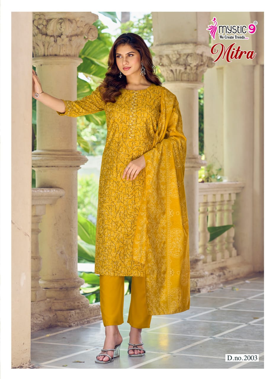 Mitra Vol 2 Mystic 9 Vertican Readymade Pant Style Suits Wholesale Price
