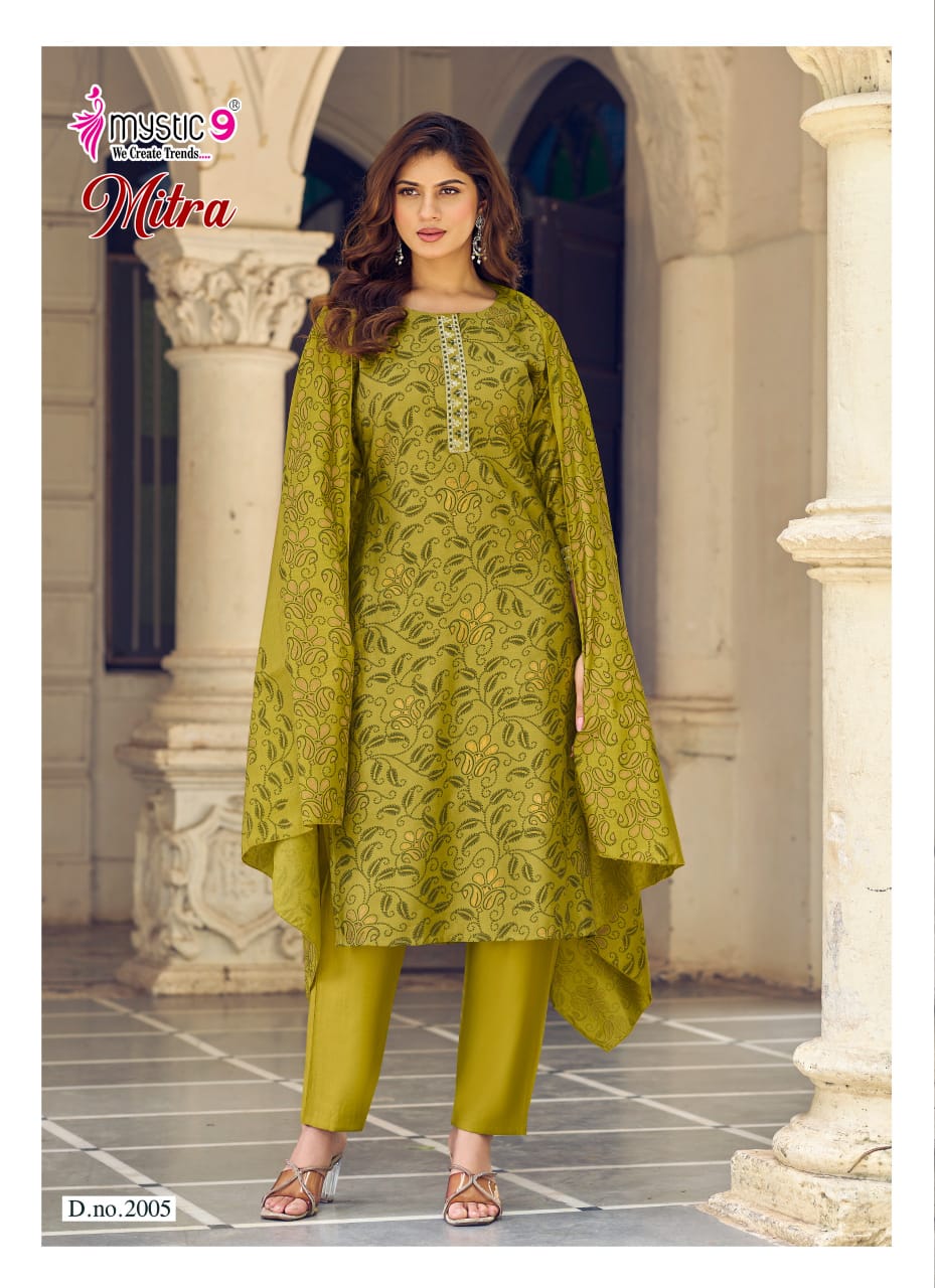 Mitra Vol 2 Mystic 9 Vertican Readymade Pant Style Suits Wholesale Price