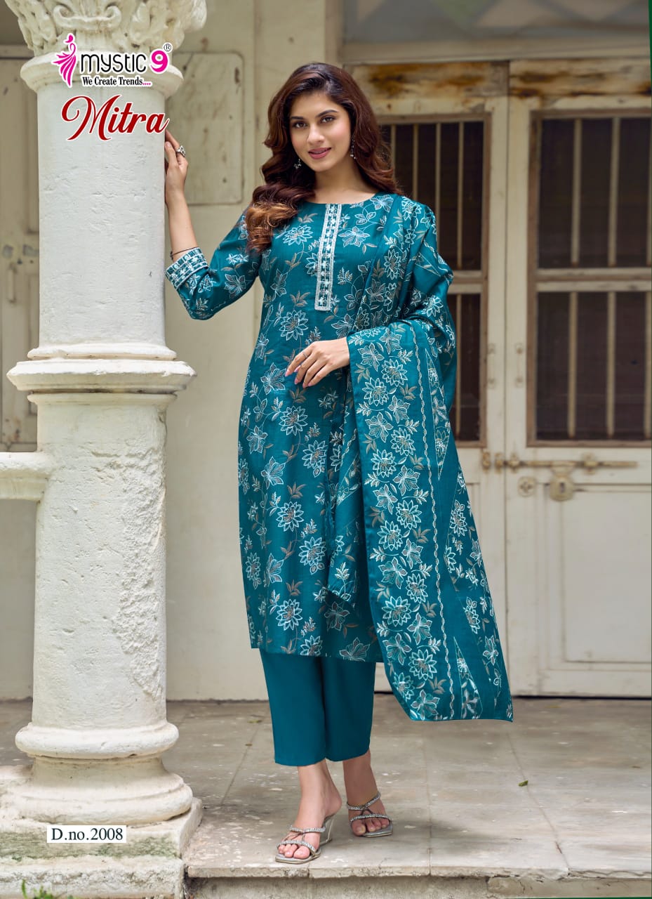 Mitra Vol 2 Mystic 9 Vertican Readymade Pant Style Suits Wholesale Price