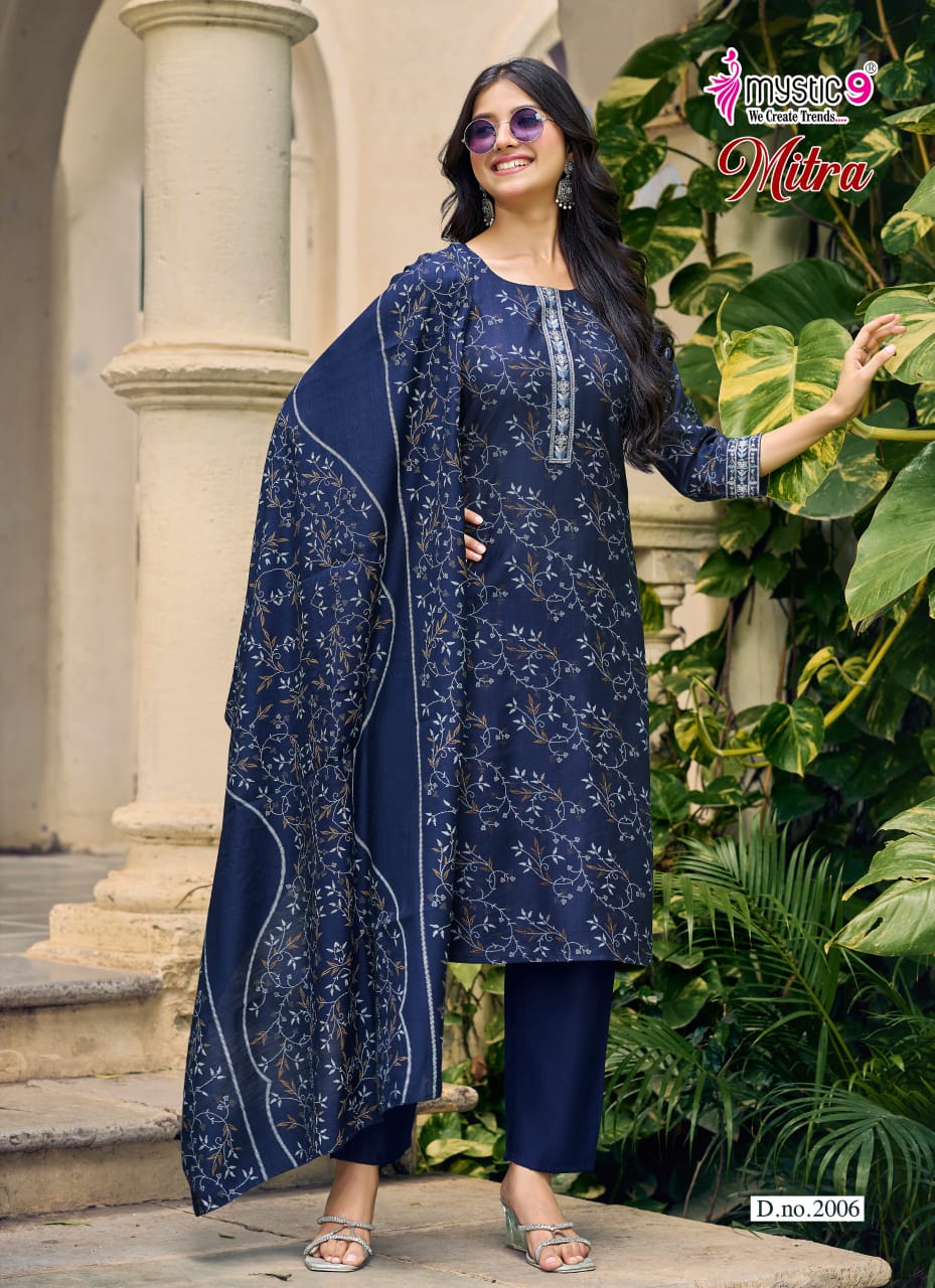 Mitra Vol 2 Mystic 9 Vertican Readymade Pant Style Suits Wholesale Price