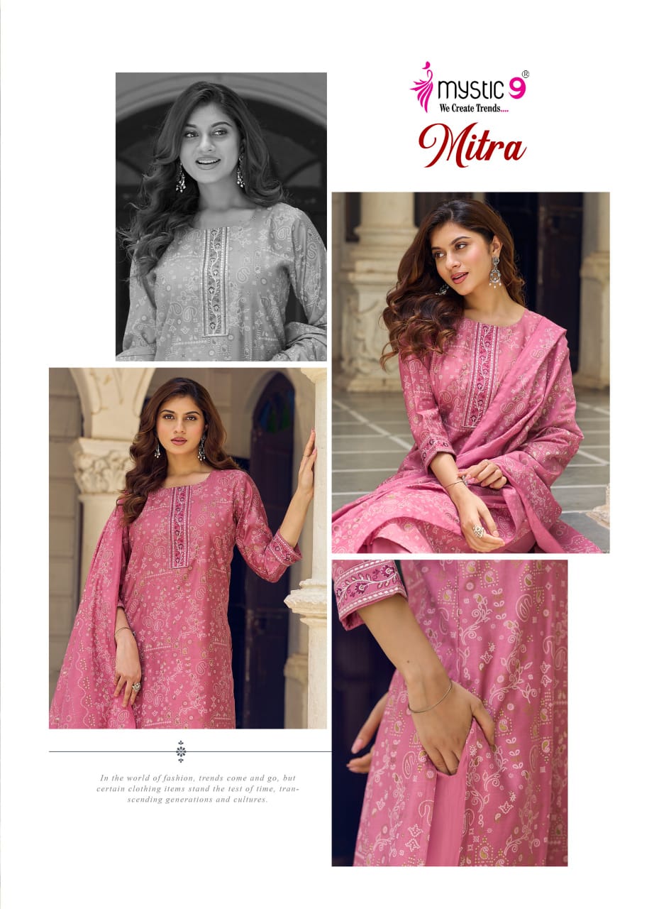 Mitra Vol 2 Mystic 9 Vertican Readymade Pant Style Suits Wholesale Price