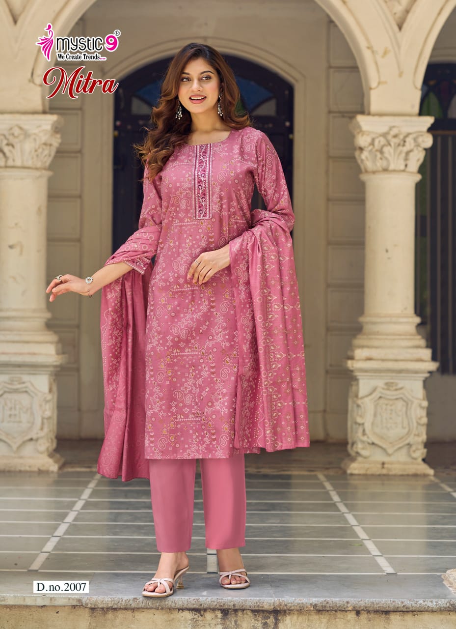 Mitra Vol 2 Mystic 9 Vertican Readymade Pant Style Suits Wholesale Price