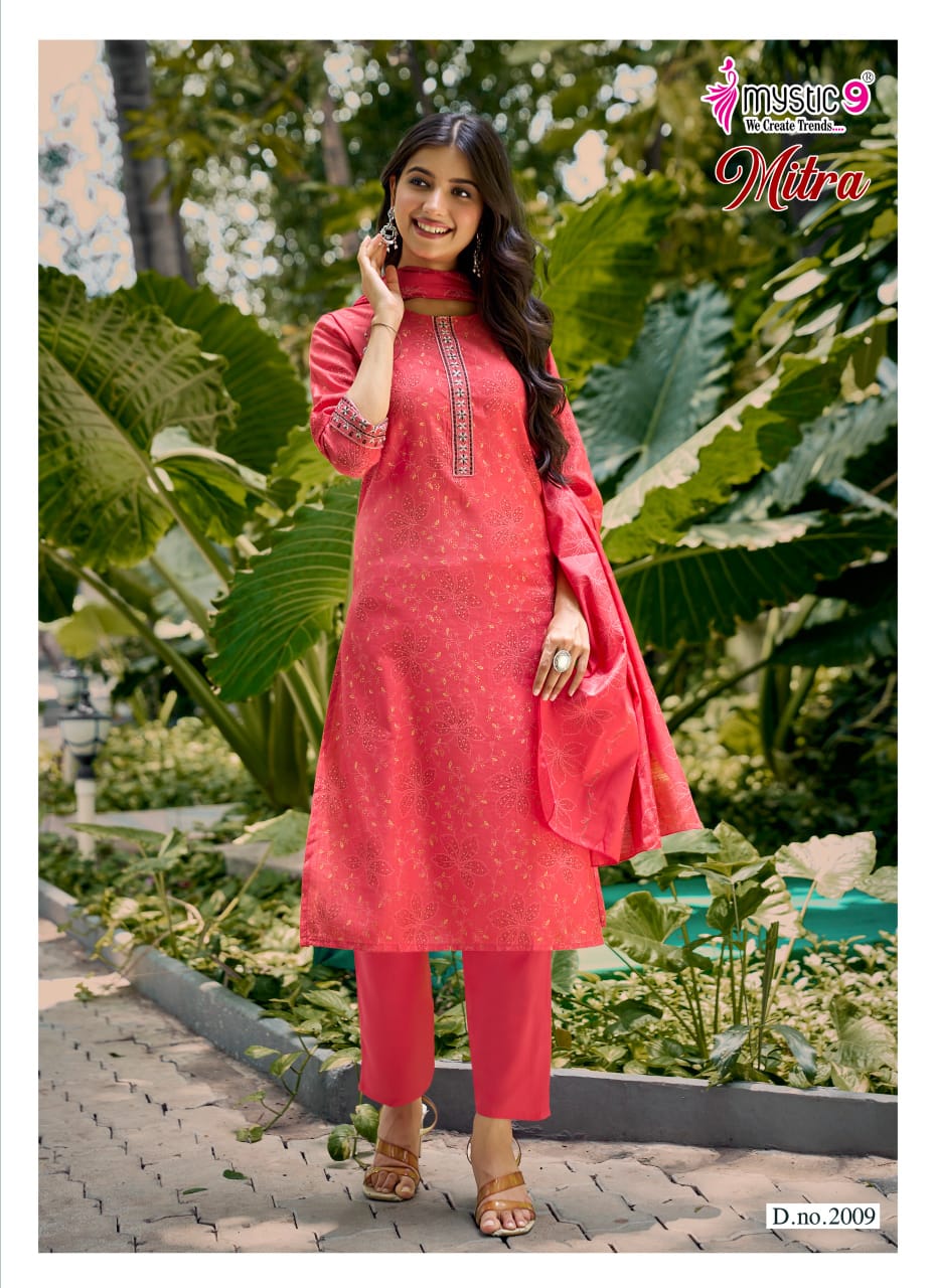 Mitra Vol 2 Mystic 9 Vertican Readymade Pant Style Suits Wholesale Price
