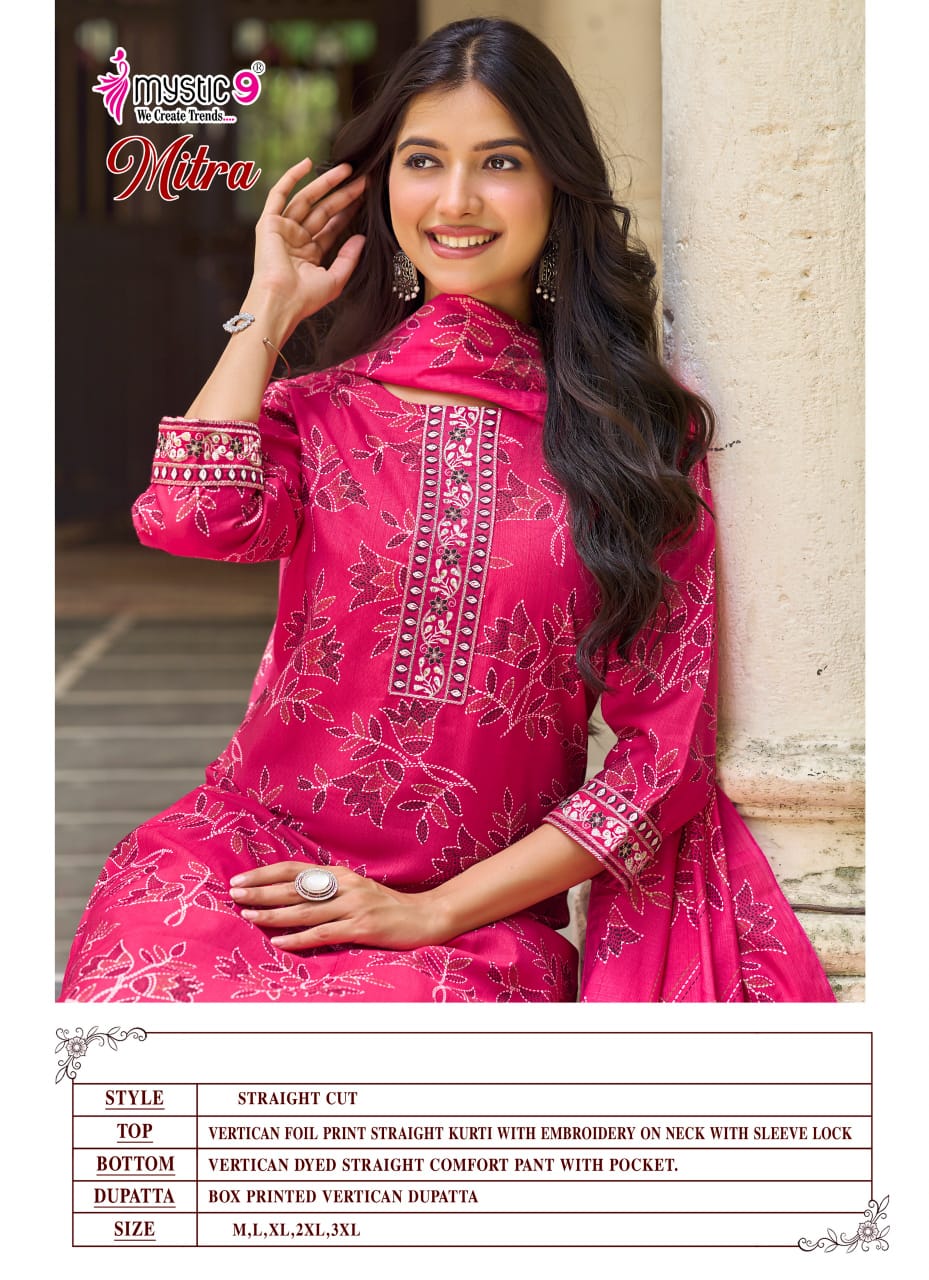 Mitra Vol 2 Mystic 9 Vertican Readymade Pant Style Suits Wholesale Price
