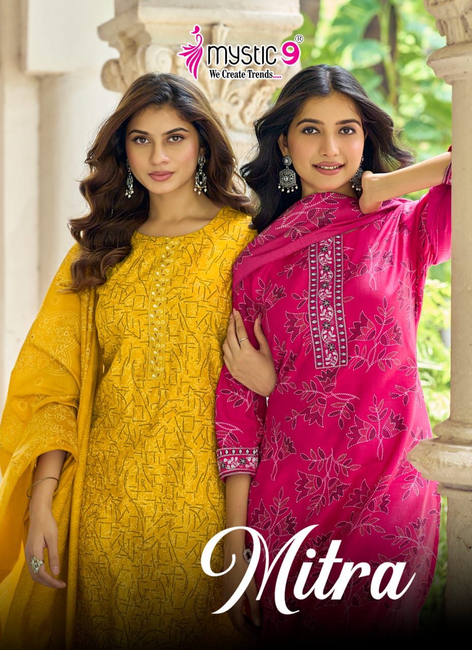 Mitra Vol 2 Mystic 9 Vertican Readymade Pant Style Suits Wholesale Price