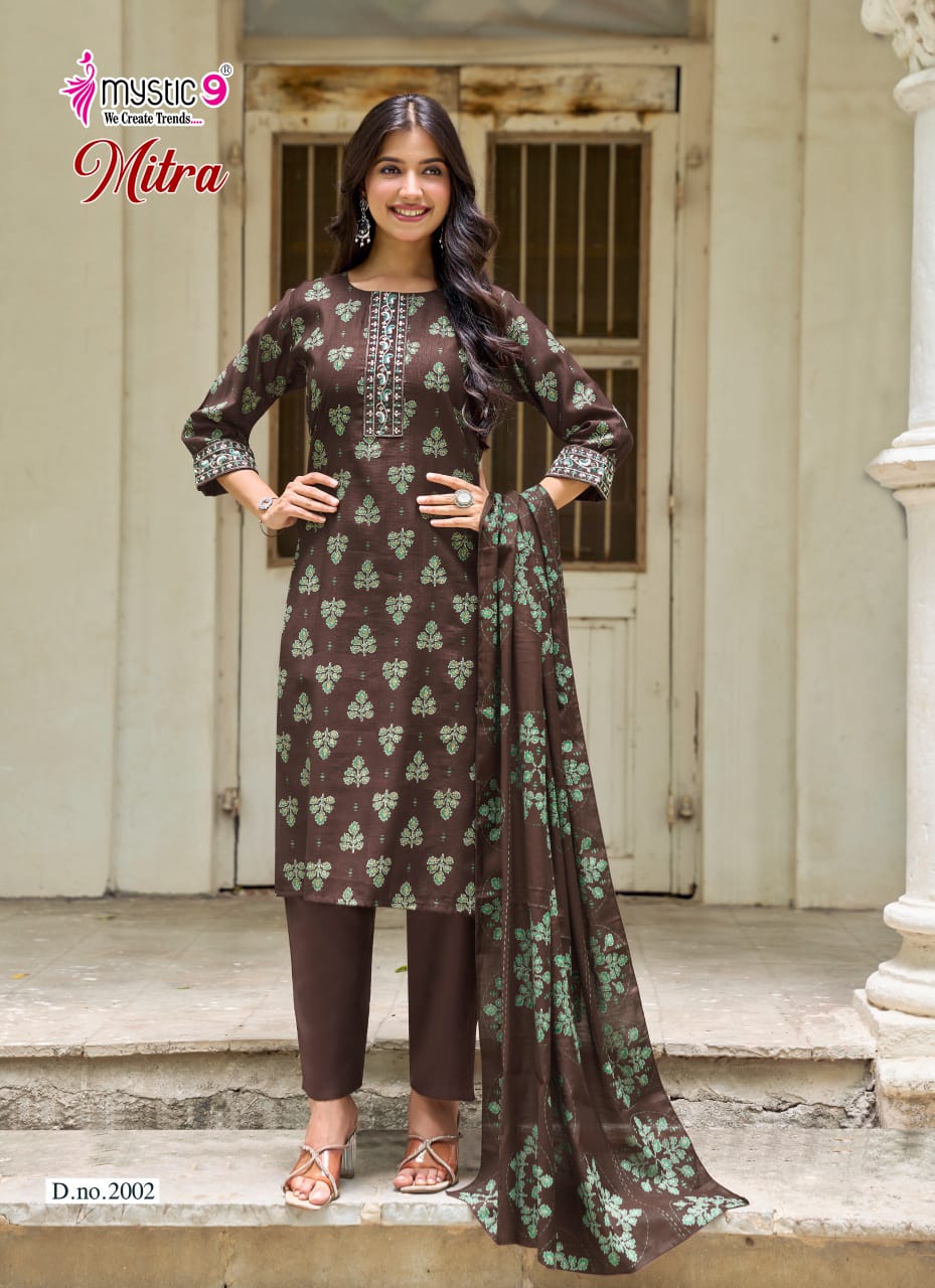 Mitra Vol 2 Mystic 9 Vertican Readymade Pant Style Suits Wholesale Price