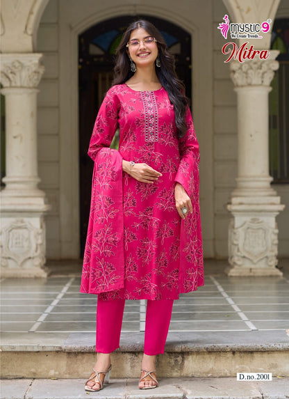 Mitra Vol 2 Mystic 9 Vertican Readymade Pant Style Suits Wholesale Price