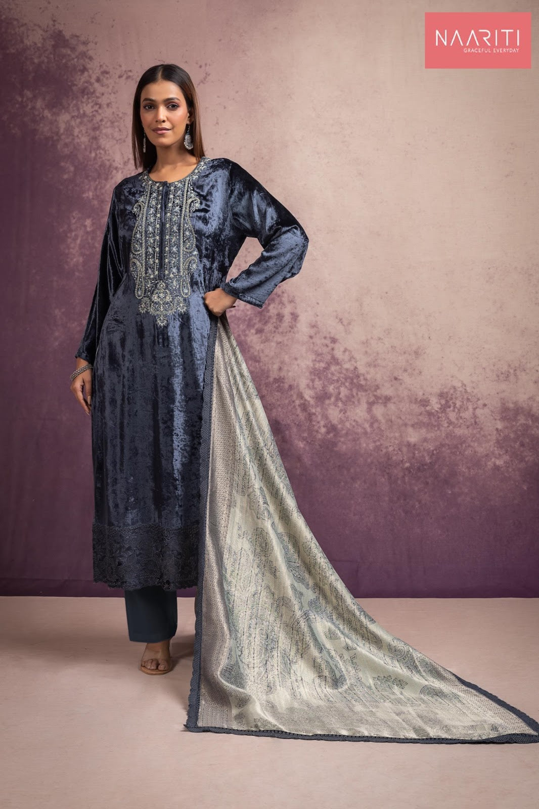 Mitriz Naariti Velvet Suits Exporter