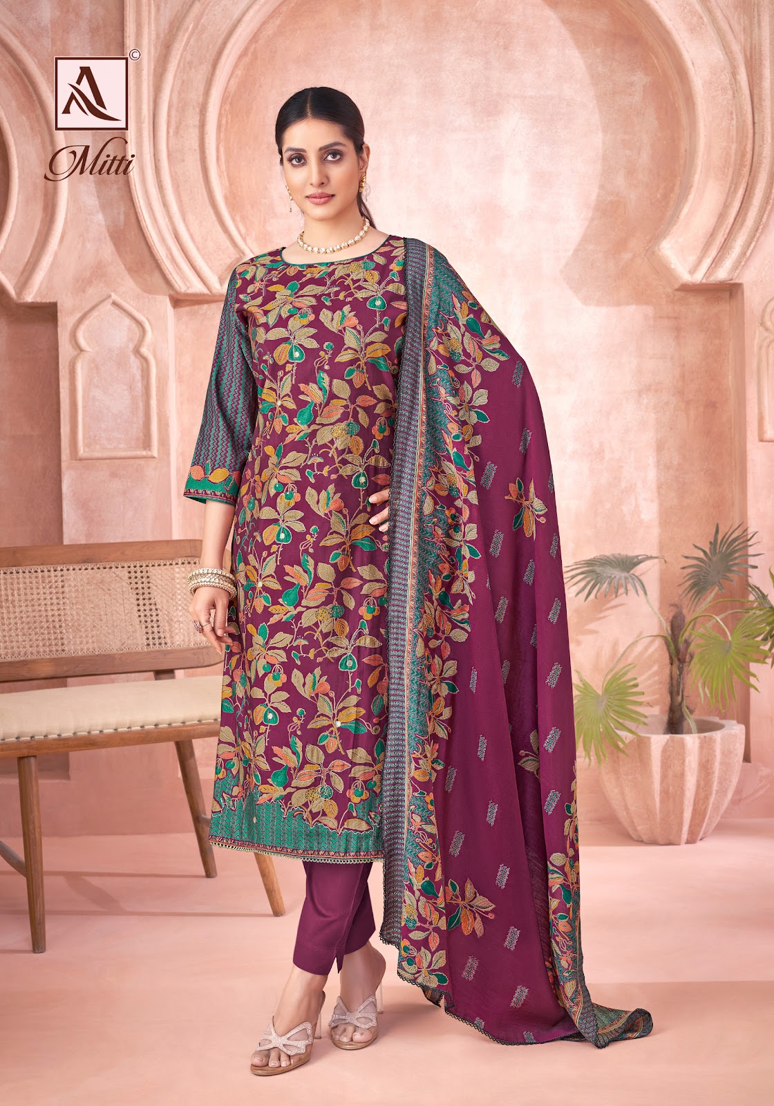 Mitti Alok Modal Karachi Salwar Suits Supplier India
