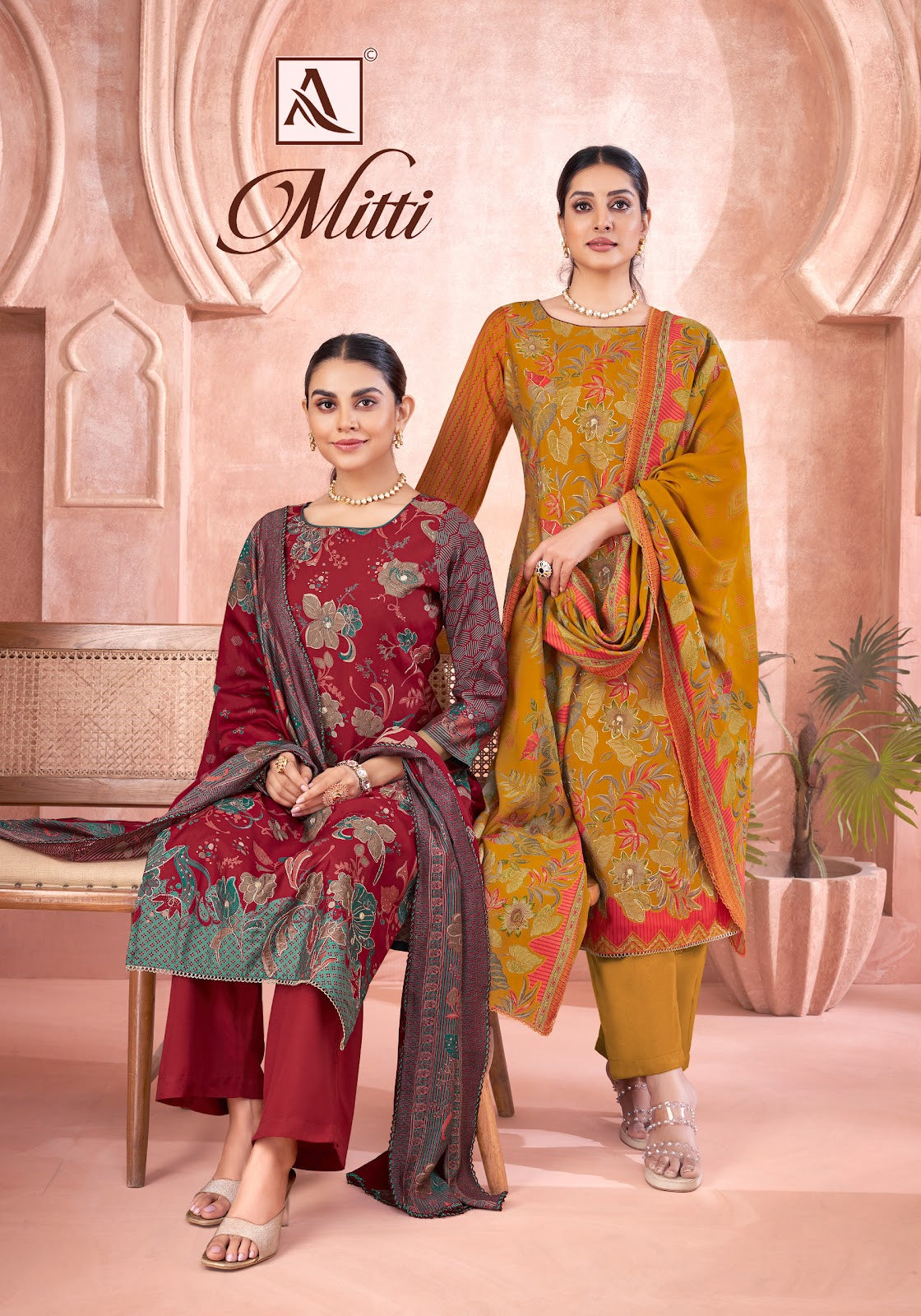 Mitti Alok Modal Karachi Salwar Suits Supplier India