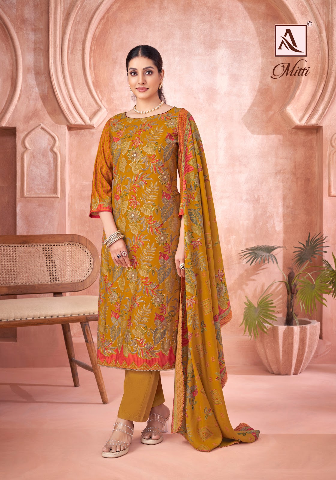 Mitti Alok Modal Karachi Salwar Suits Supplier India