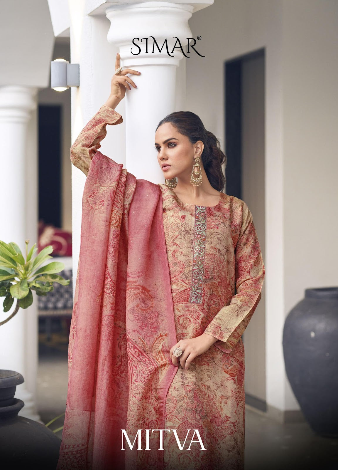 Mitva Simar Kanjivaram Pant Style Suits Wholesale Rate