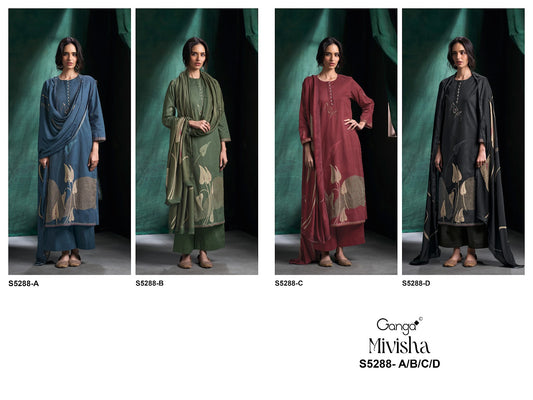 Mivisha S5288 Ganga Corduroy Plazzo Style Suits Supplier Gujarat