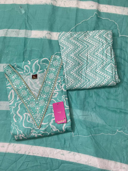 Mivya 140525 Kanha Readymade Cotton Pant Suits Exporter India