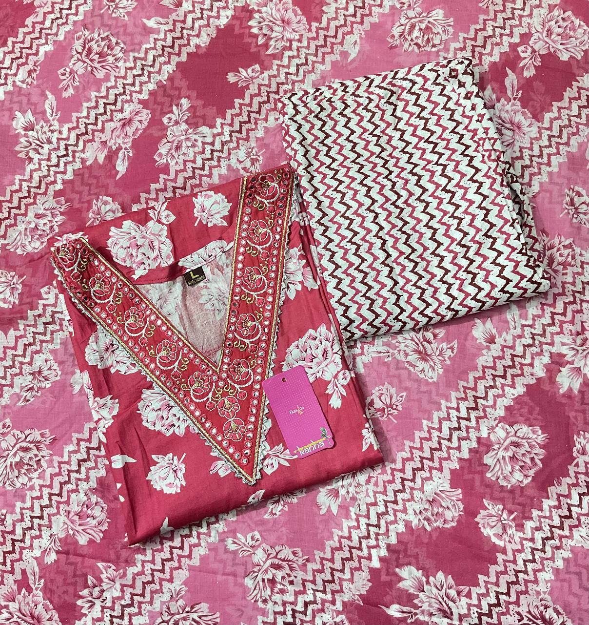 Mivya 140525 Kanha Readymade Cotton Pant Suits Exporter India